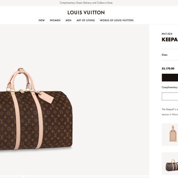 Info Page: Louis Vuitton Keepall Bandouliere Vs Standard Keepall - Picture 5 of 10
